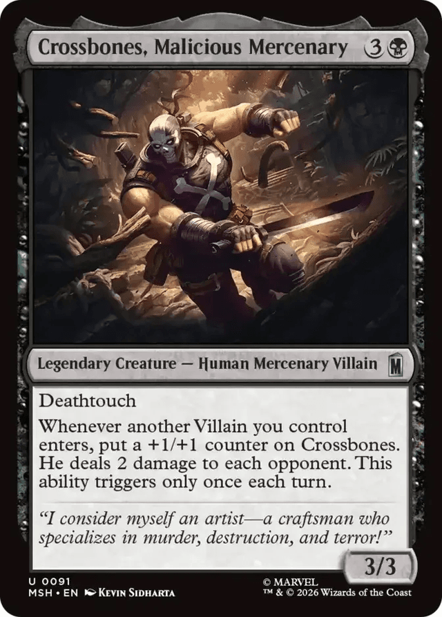 Crossbones, Malicious Mercenary