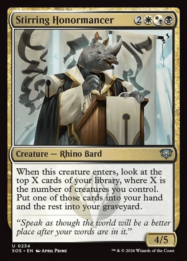 Stirring Honormancer