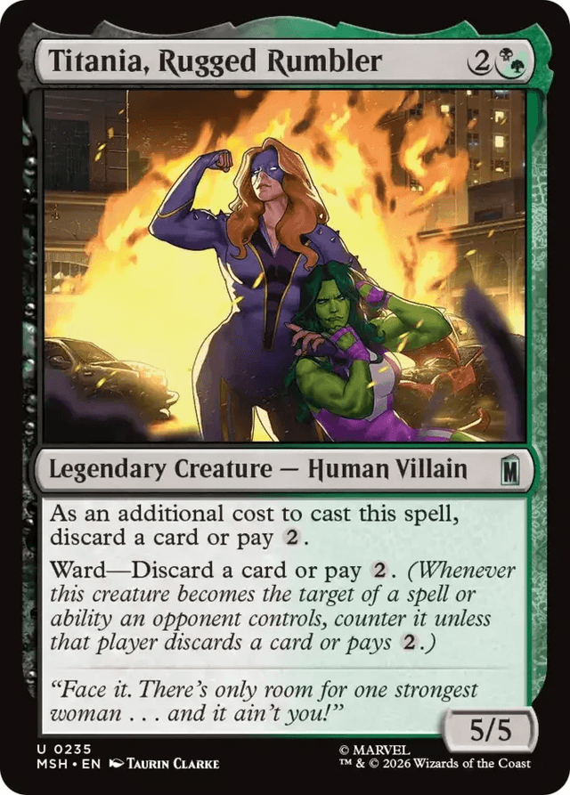 Titania, Rugged Rumbler